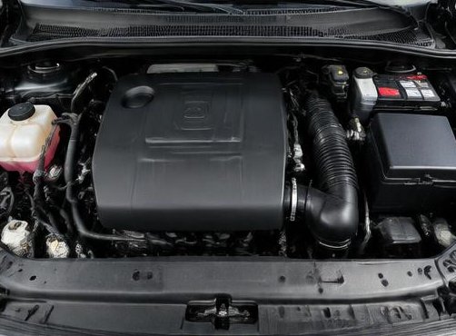 Engine bay after detailing