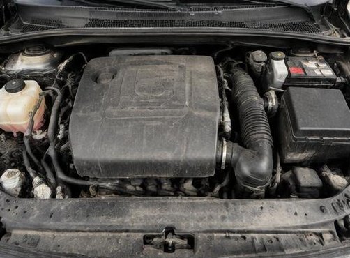 Engine bay before detailing